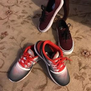 Nikes and Vans